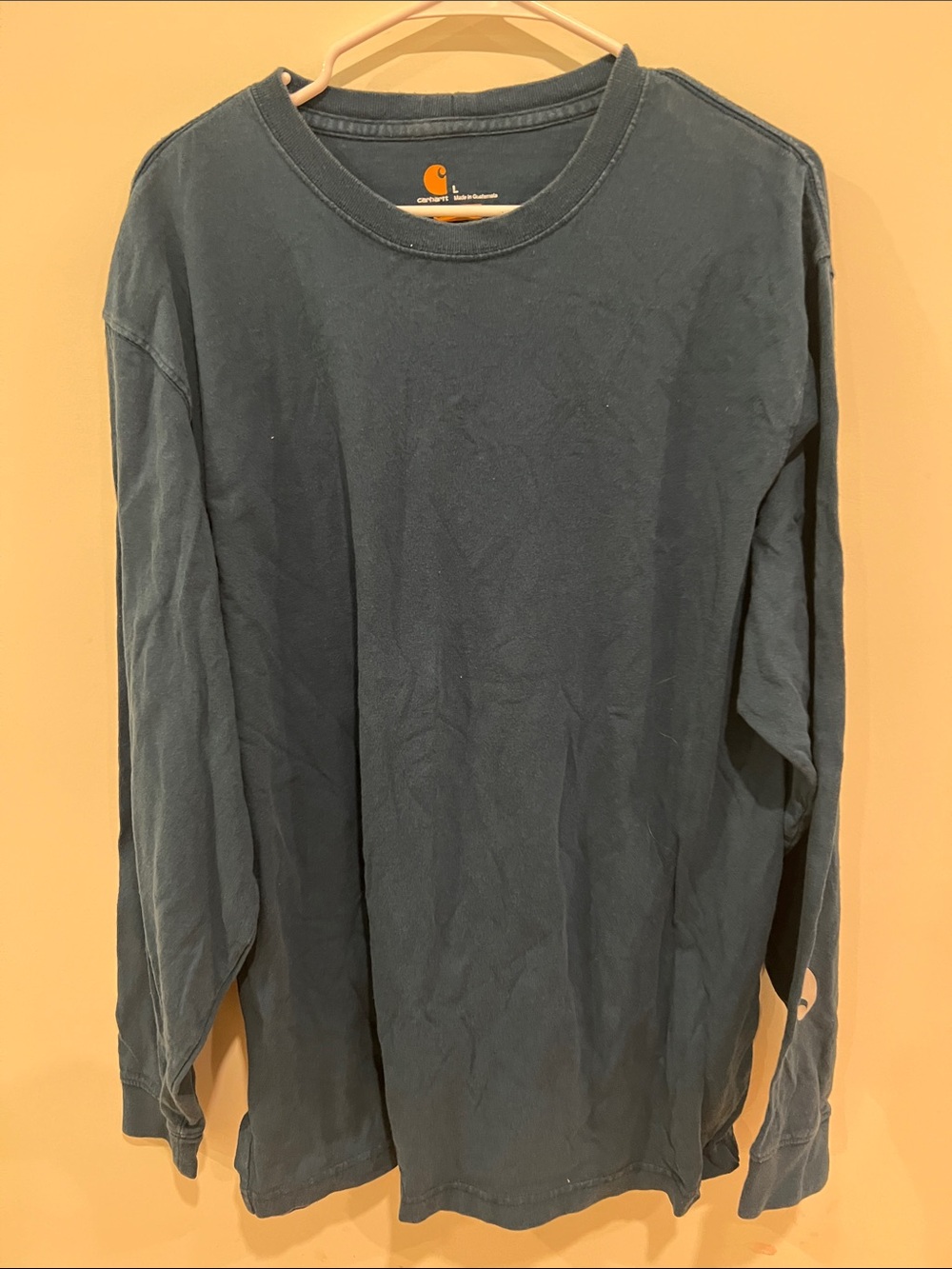 Carhartt Long-Sleeve Crew Shirt in Deep Teal